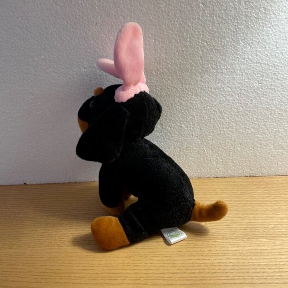 Animal Adventure Rottweiler Bunny Dog Plush Easter Rabbit Ears Stuffed Animal - Picture 4 of 10